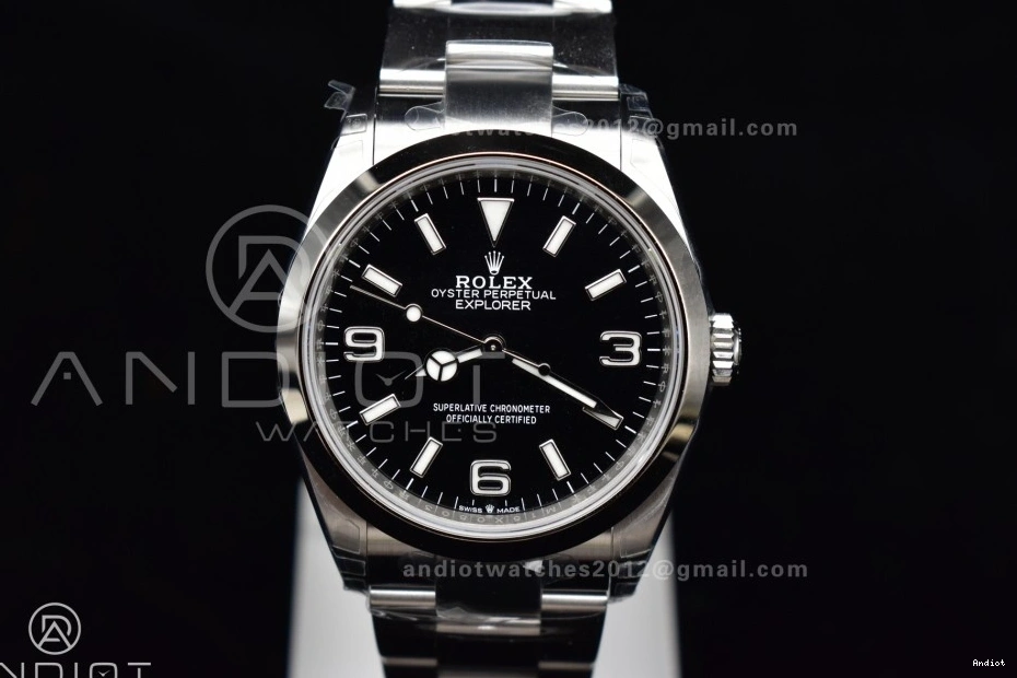 Explorer SS 124270 Dial DD3230 on 904L Steel 1:1 Best Black VSF Edition 36mm Bracelet 1120